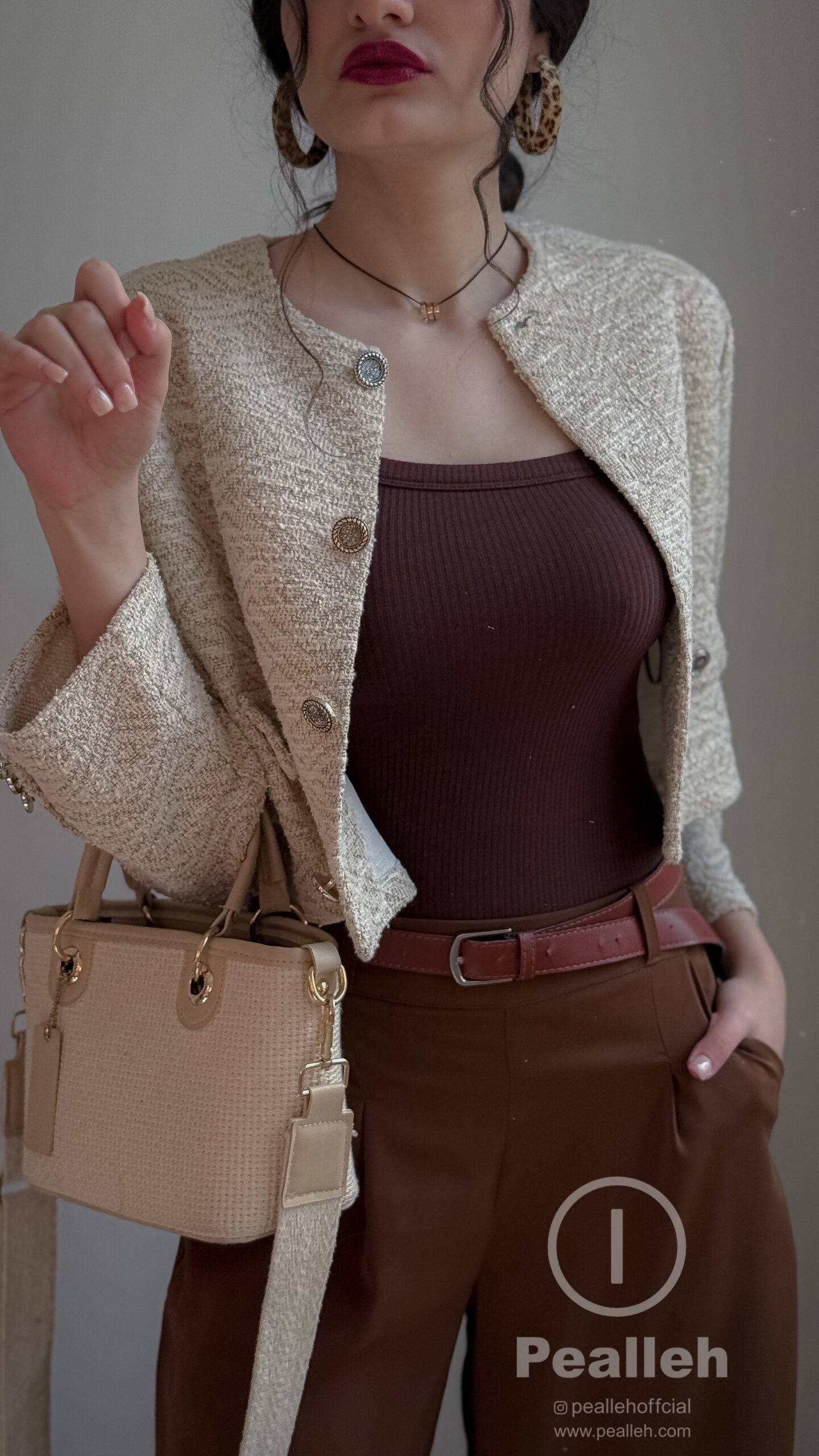 کت و شلوار قهوه ای